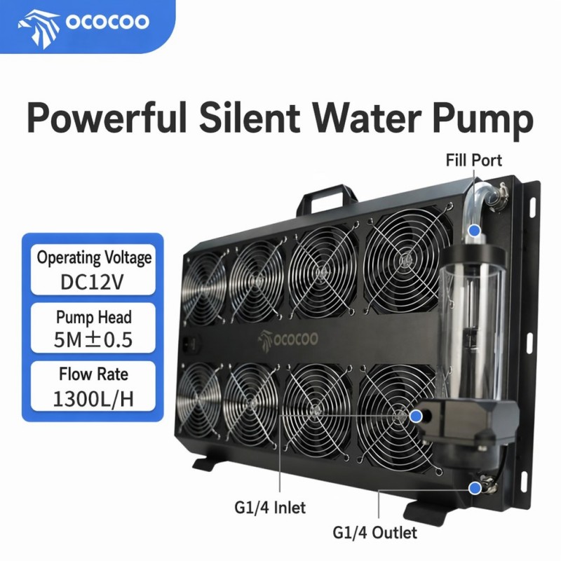 OCOCOO Integrated External Wat - External Radiator Water Cooling Kit 评论和价格