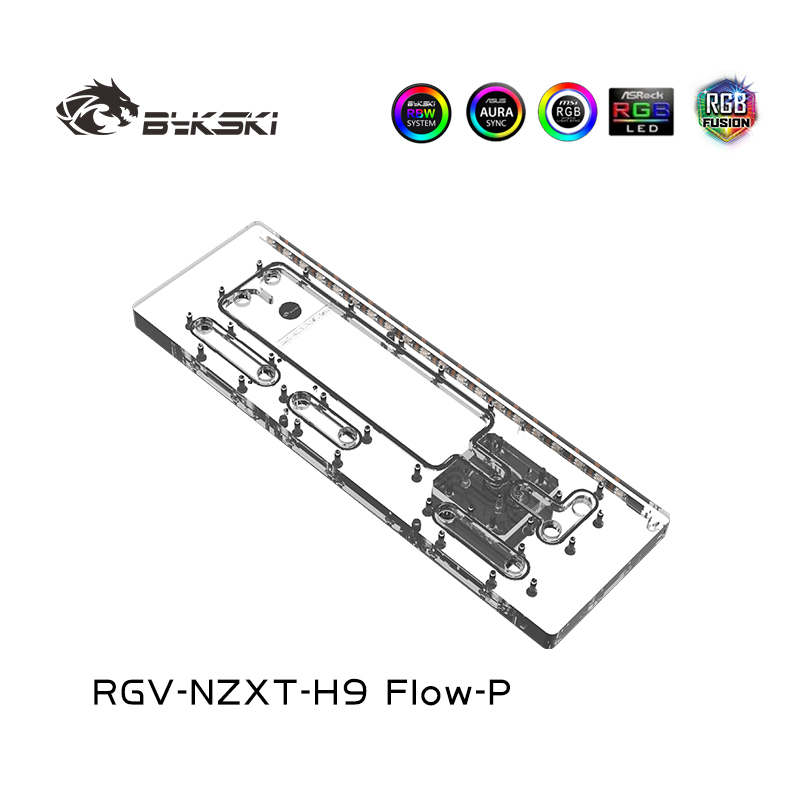 Bykski RGV-NZXT-H9 FIow-P Acry - Distro Plate Ddc Pump Combo 评论和价格