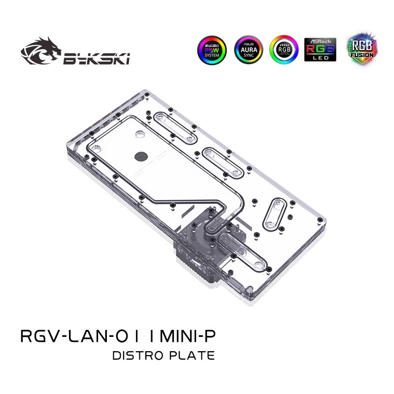 BYKSKI RGV-LAN-O11MINI-P Water - Distro Plate Ddc Pump Combo 评论和价格