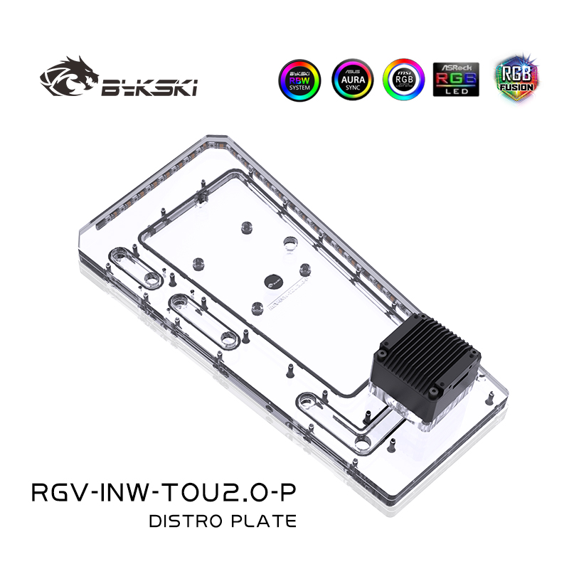 BYKSKI RGV-INW-TOU2.0-P Acryli - Distro Plate Ddc Pump Combo 评论和价格