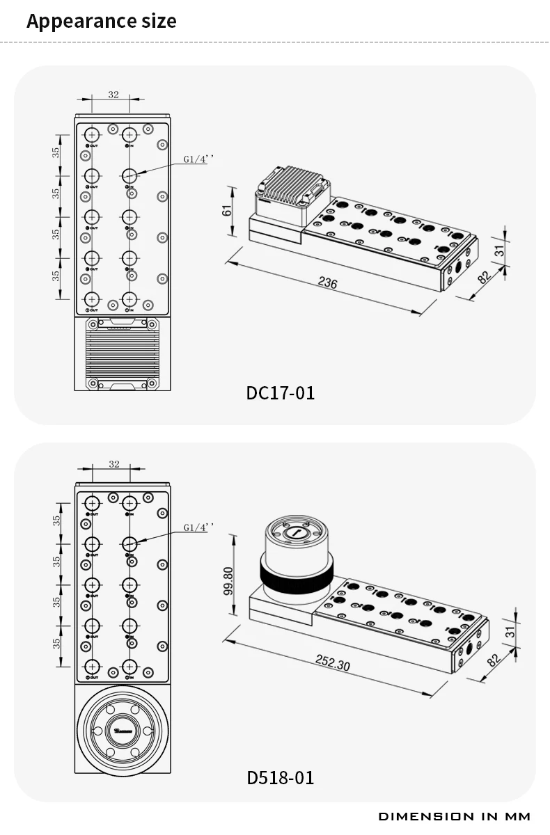 Barrow DC17-01 Stainless Steel - Integrated Pump Reservoir Distro Plate 评论和价格